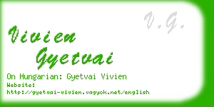 vivien gyetvai business card